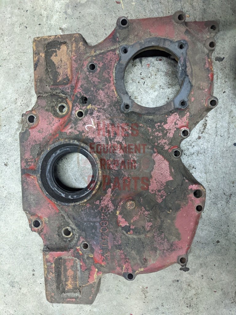 Crankcase Front Cover IH International 349040R1 349040R2 USED - Hines Equipment Repair &amp; Parts