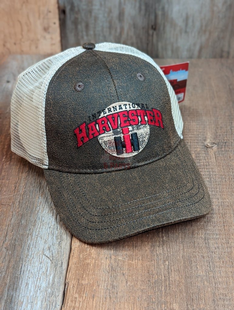Ih International Harvester Washed Wax Cloth Cap Hat